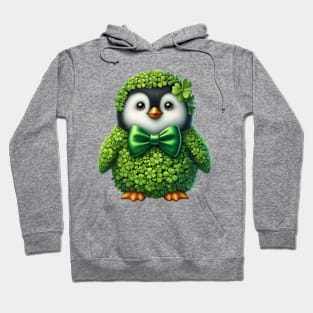 Clover Penguin St Patricks Day Hoodie